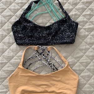 Lululemon’s “Free To Be Bra”.  For both bras.